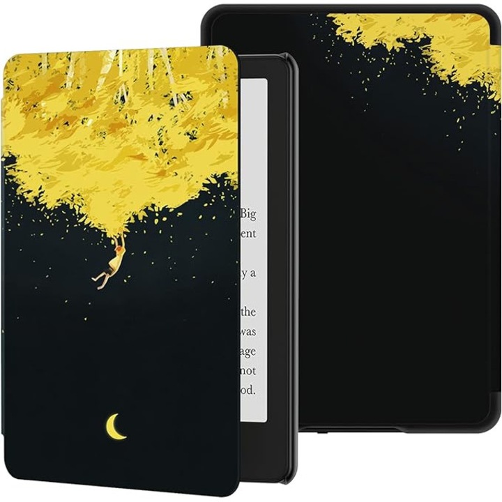Husa pentru ebook reader Kindle 2021, 11th generation, 6.8 inch, model Between sun and moon