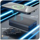 Външна батерия, Power Bank, съвместим с MagSafe, 10 000 mAh, MagBank Elite 10, 20 W, магнитен, идеален за гамата iPhone, сив