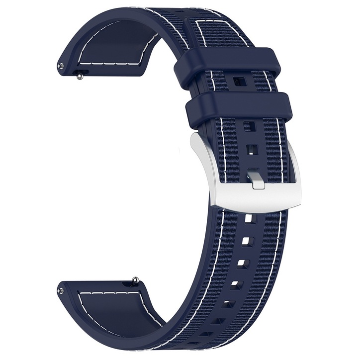 Каишка за Huawei Watch GT 2 (46mm)/GT 2 Pro/GT 3 Pro (46mm)/Ultimate, Xiaomi Watch S1 - Techsuit Watchband (W051) - Dark Blue