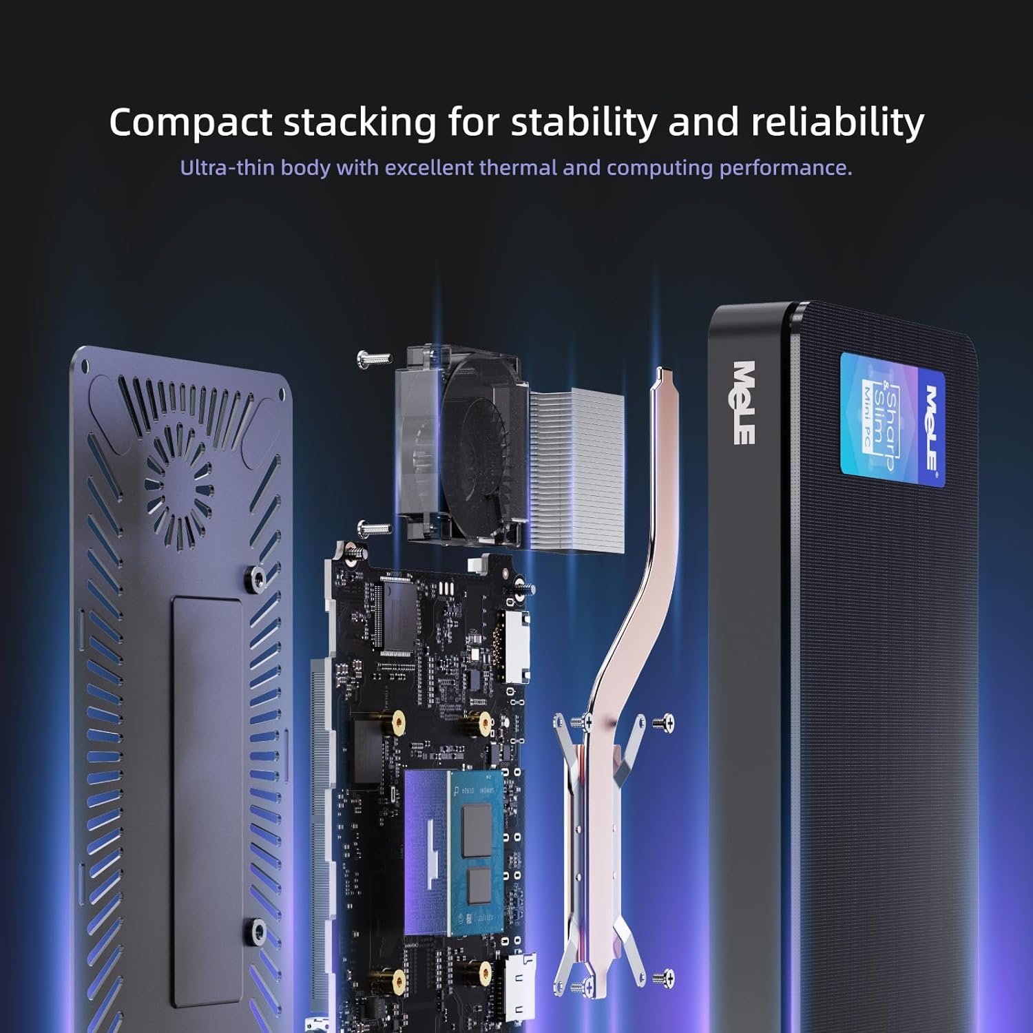 MeLE Mini PC Mele Overclock 4C, CPU 12th Gen N95 up to 3.4GHz, 8GB RAM ...