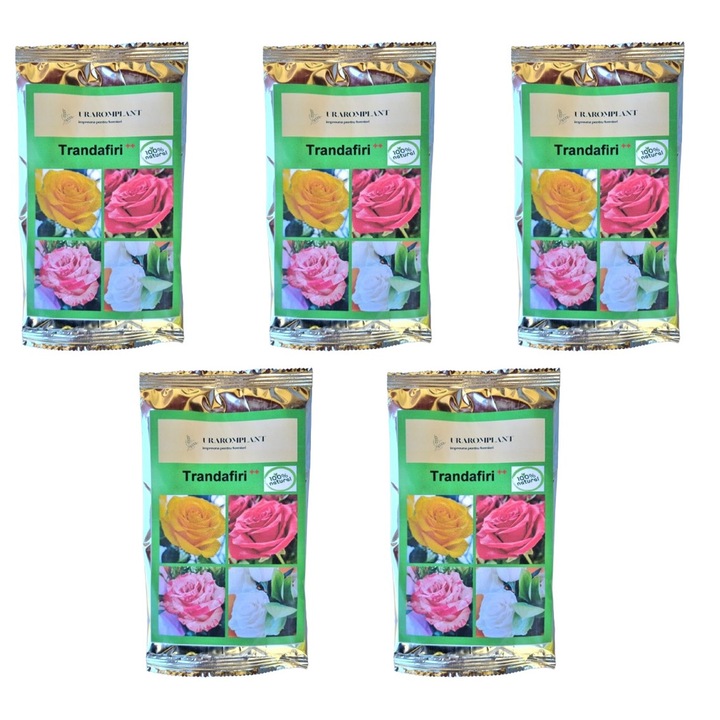 Trandafiri, Bio, natural, repelent, organic 100%, Trandafiri ++ cu ingrasamant, 255g, 5 buc