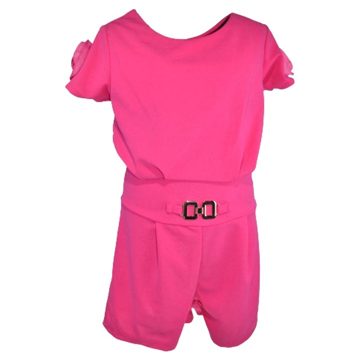 Rövid ujjú jumpsuit lányoknak Mini Junior R290524-18, Fukszia 107930
