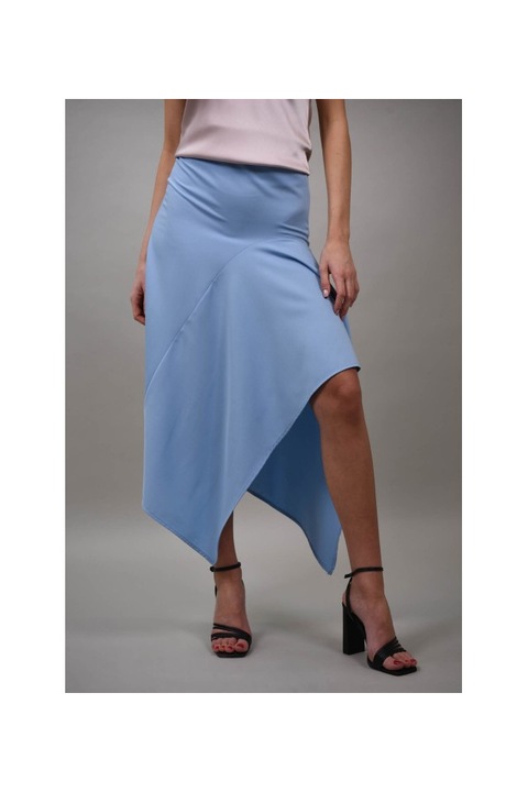 Fusta lunga asimetrica chiara, Baby Blue