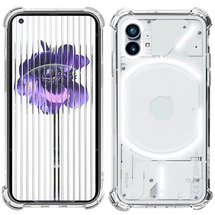 Защитен калъф, Flippy, Съвместим с Nothing Phone 2A, Anti-Shock TPU, Защита на ъглите, 1,5 mm прозрачен