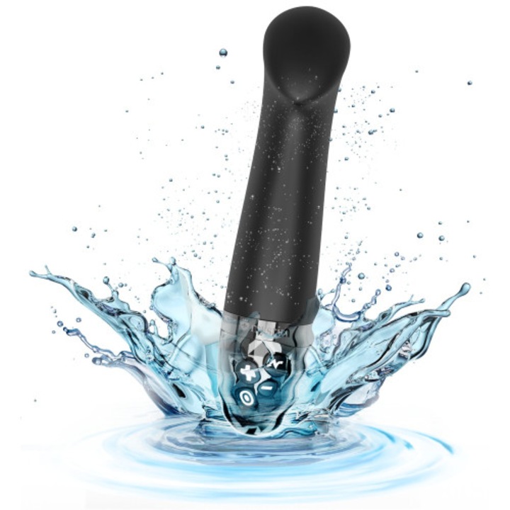 Vibrator Mystim Right on Ron E-Stim, 17x3.6cm, negru