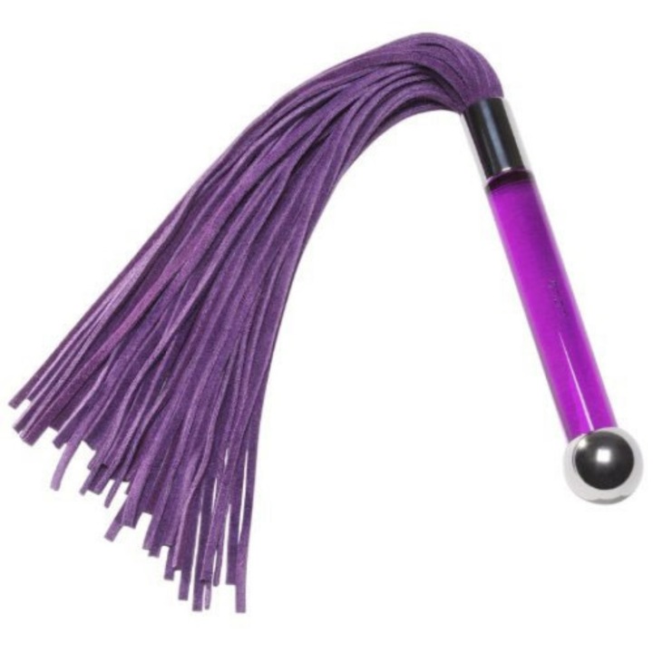 Bici BDSM Lelo, Piele intoarsa, 36cm, Mov