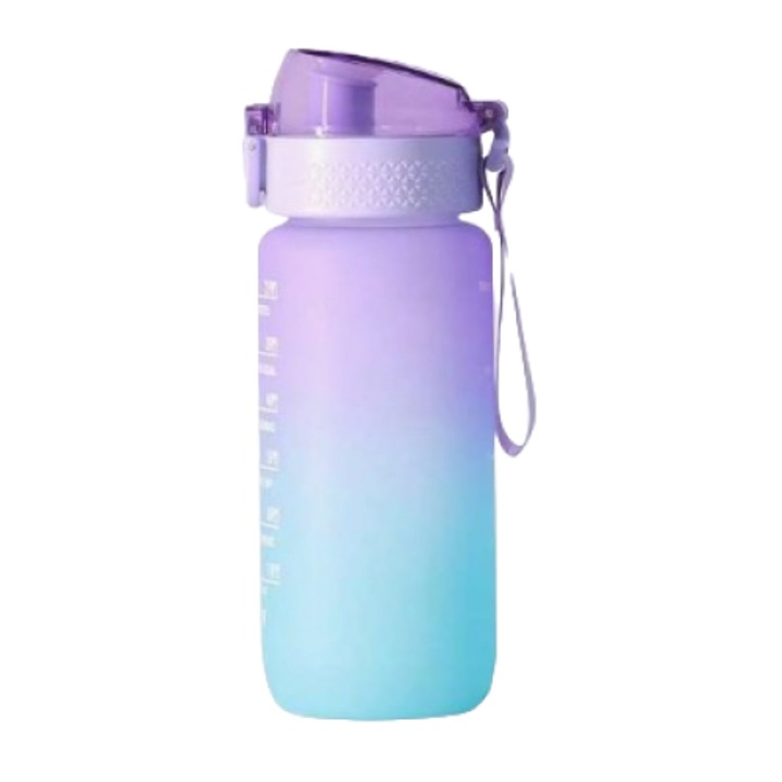 20 Oz цветна бутилка за питейна вода за фитнес с маркер за време