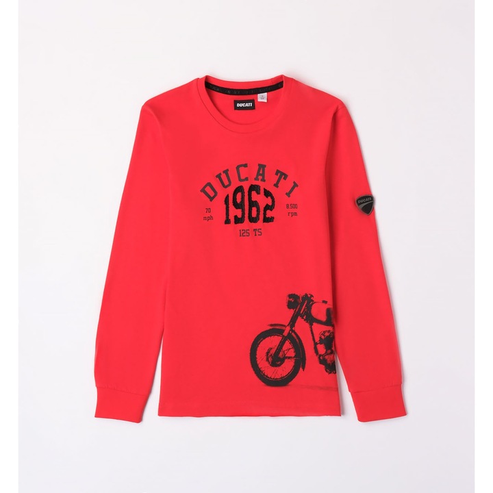 Hosszú ujjú blúz fiúknak, Ducati, G.7626, Piros