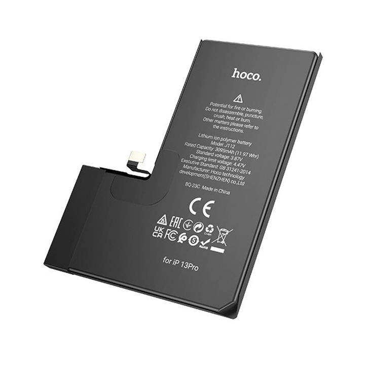 Acumulator pentru iPhone 13 Pro, 3095mAh - Hoco (J112) - Black