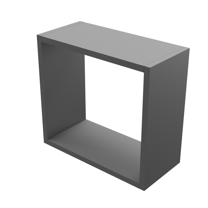 Etajera modulara, 35x35x20 cm, gri antracit