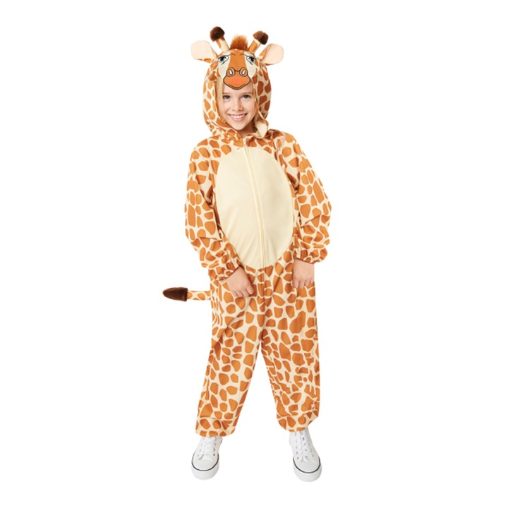 Costum girafa Onesie KidMania® pentru copii, 10-12 ani, 146 cm