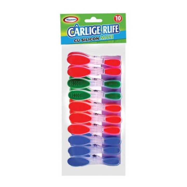 Set carlige de rufe Silicon Maxi 10/Set, Misavan, multicolore