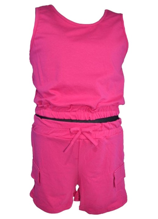 Compleu 2 piese pantaloni scurti si maiou pentru fete Mini Junior R290524-19, Fucsia 107936
