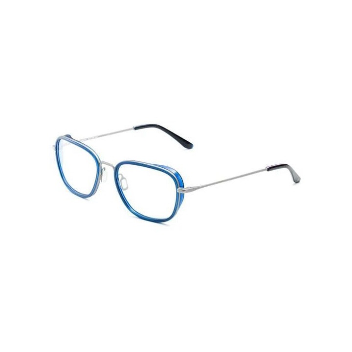 Rame ochelari VUARNET VL18040003 cu clip-on, acetat, albastru, 53x17x145mm