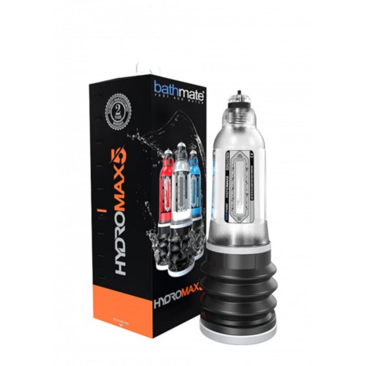 Pompa cu apa pentru penis, Bathmate, HYDROMAX5, 8-13 cm