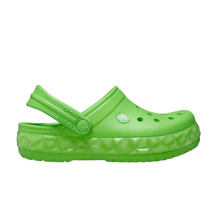 Crocs Crocband Geometric JR 210132-3WA klumpa, fiú, zöld, 37-38 EU