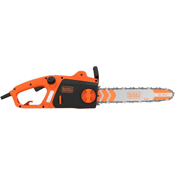 Drujba electrica (fierastrau) cu lant Black & Decker BECS1835-QS, putere 1800 W, lama 35 cm, viteza lant 14.5m/s