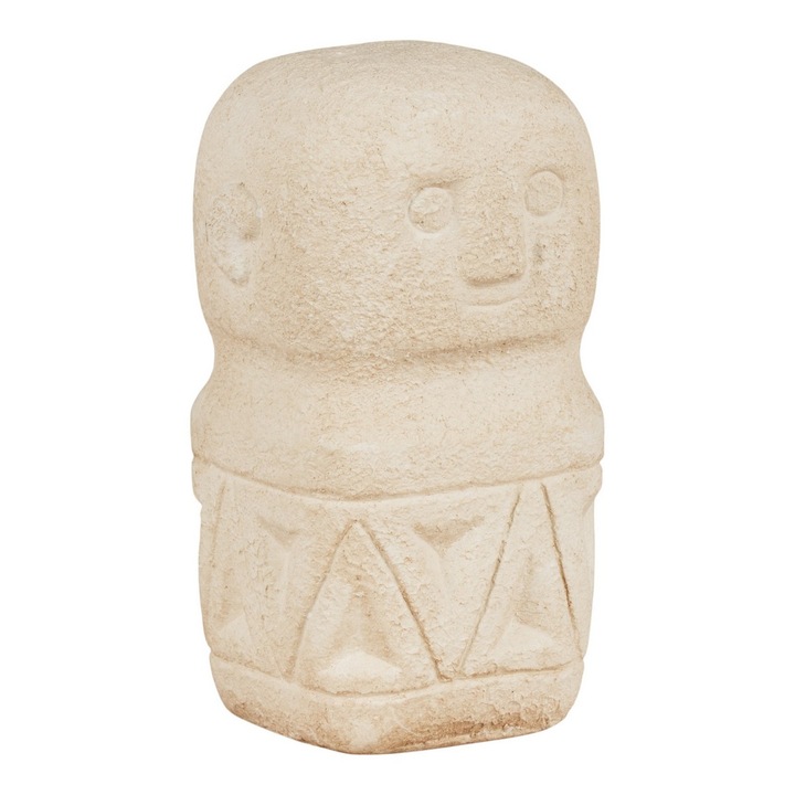 Vaza Decorativa Decoration, Ceramica, Bej, 5,5x5,5x10 cm, EPIKASA