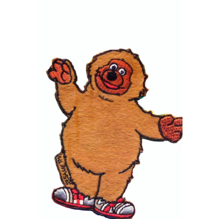 Petic textil brodat Sesame Street Baby Bear 10x7.5 cm