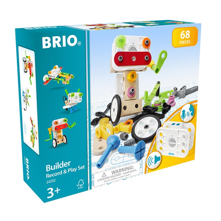 Brio játékkészlet, Builder lemez és játékkészlet, 68db
