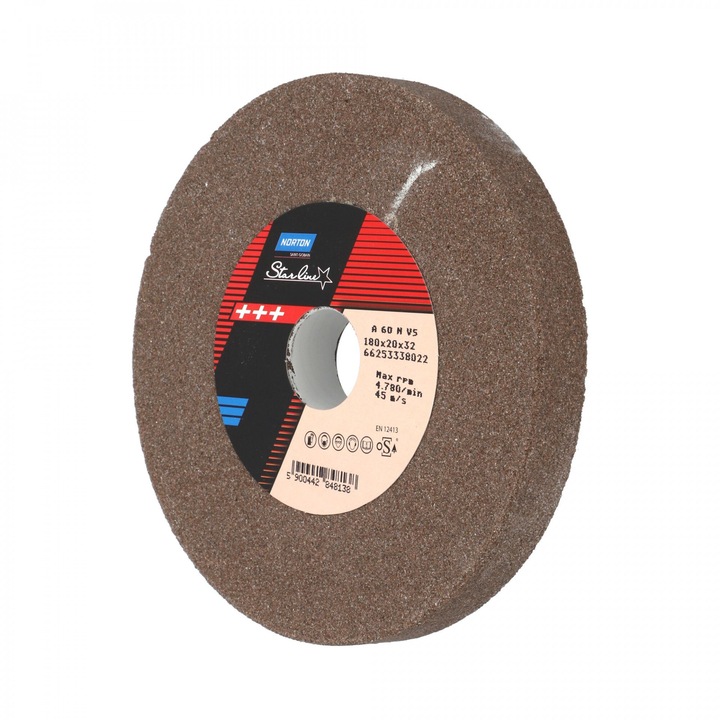 Egyenes köszörűkorong Ø180x20x32 mm A60
