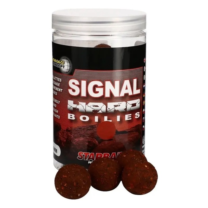 Starbaits Signal (larve de crab-tantari-midii) Hard Boilies - Momeala cu carlig intarit - Starbaits, 24mm