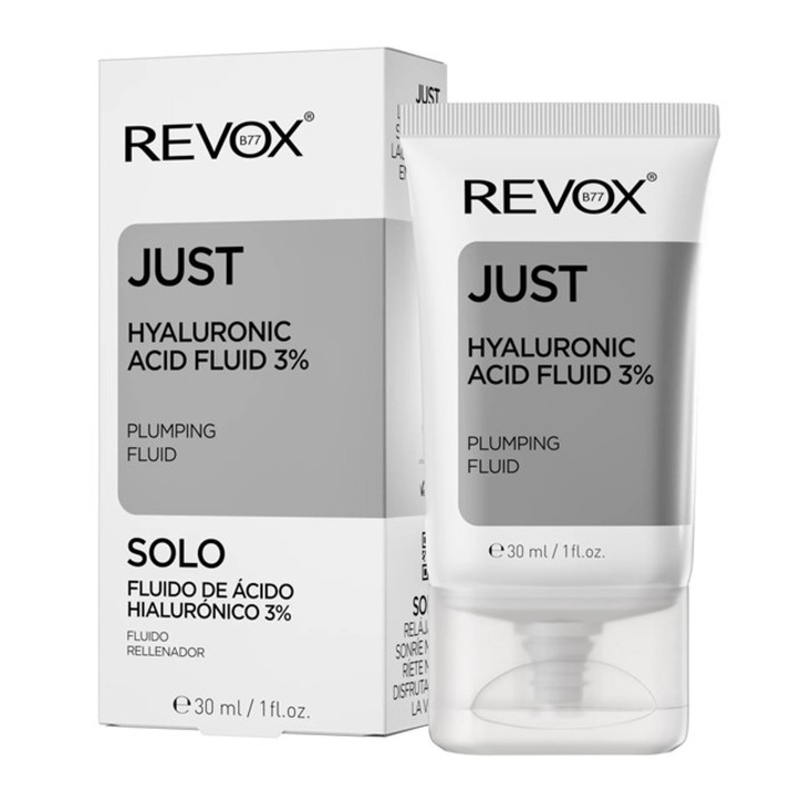 Fluid pentru ten Acid Hialuronic 3% Just Revox, 30 ml