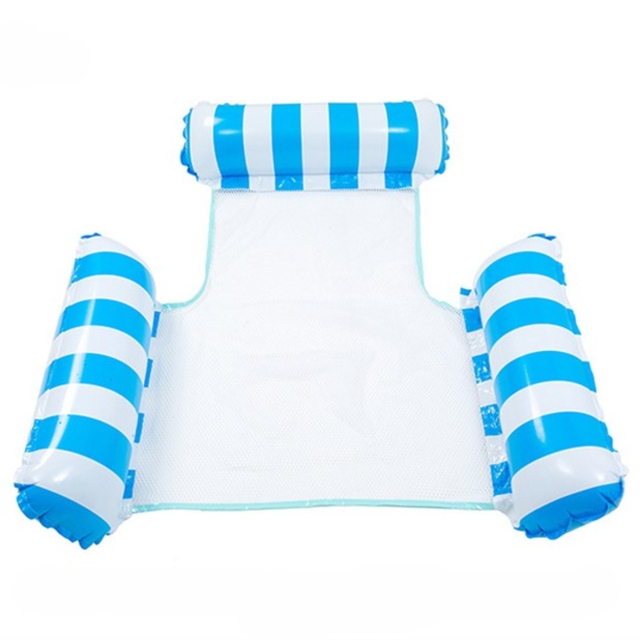 Saltea gonflabila pentru Piscina, NEVERMORE, tip Fotoliu, 130 x 122 cm, Albastru