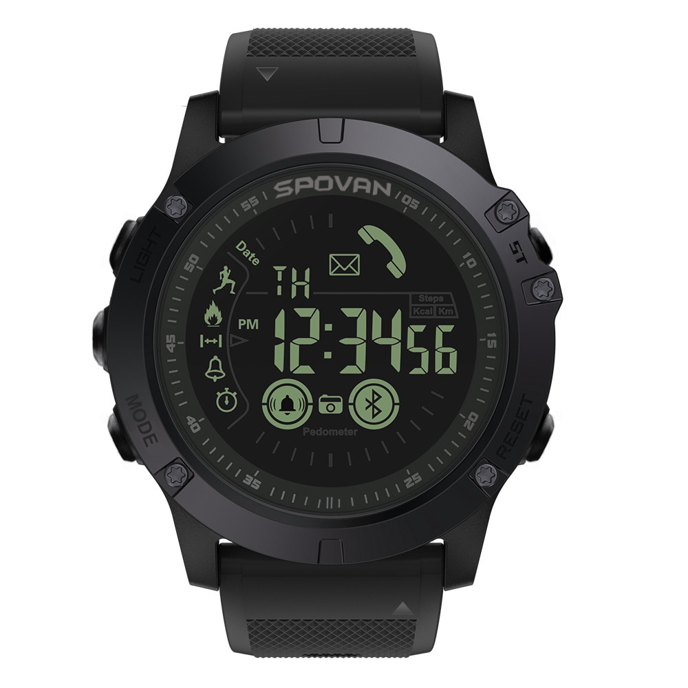 Ceas Smartwatch SPOVAN, multi sport, pedometru, rezistent la