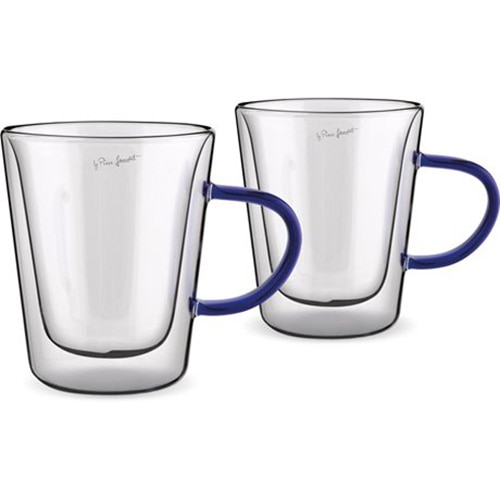 Set 2 cani Lamart Vaso, termorezistente, inaltime 11 cm, 300 ml, albastru