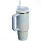 Cana Termos, Stanley Quencher H2.0 Flowstate™ Tumbler, 1.2 Litri, Special Edition, Cool Serene Brushstrokes, Otel inoxidabil