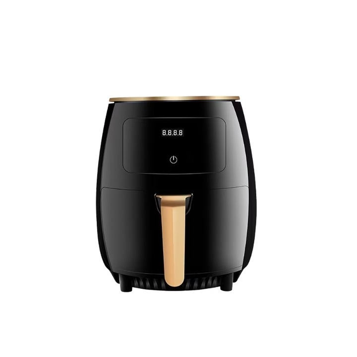 Friteuza Electrica cu Aer Cald si Afisaj Digital, 4L, 1400-1600W, Negru