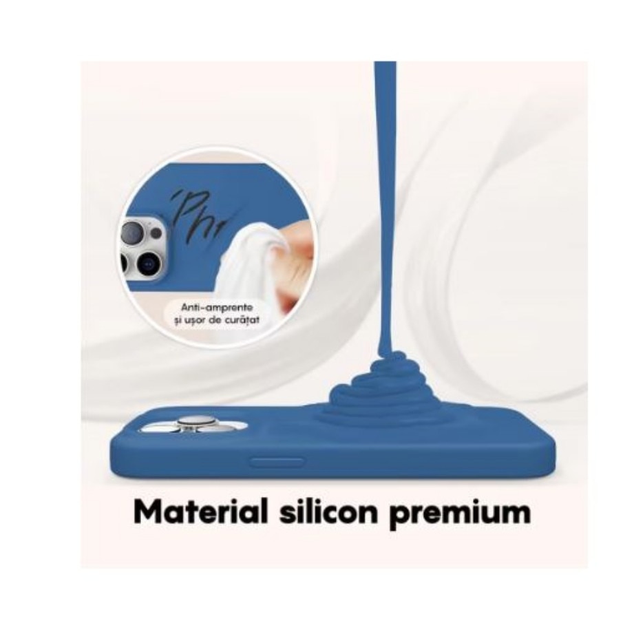 Husa compatibila cu Oppo Reno 5 Lite, Ultra Slim Mat, Protectie Camere, Bleumarin, Atlas