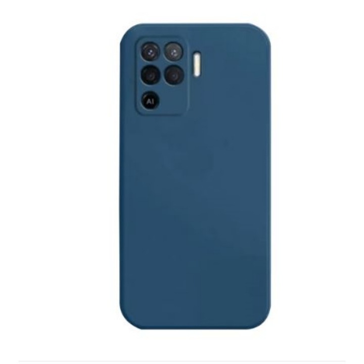 Husa compatibila cu Oppo Reno 5 Lite, Ultra Slim Mat, Protectie Camere, Bleumarin, Atlas