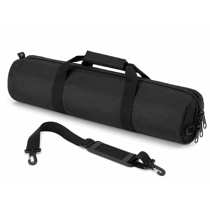 Geanta Transport pentru Stative Foto Video, Softbox, Boom Arm, Echipamente Studio si alte accesorii, 100 cm, Capacitate Mare, Protectie Antisoc 1 cm, Rezistenta la Apa, Curea Umar Detasabila, Compartiment Accesorii, Negru