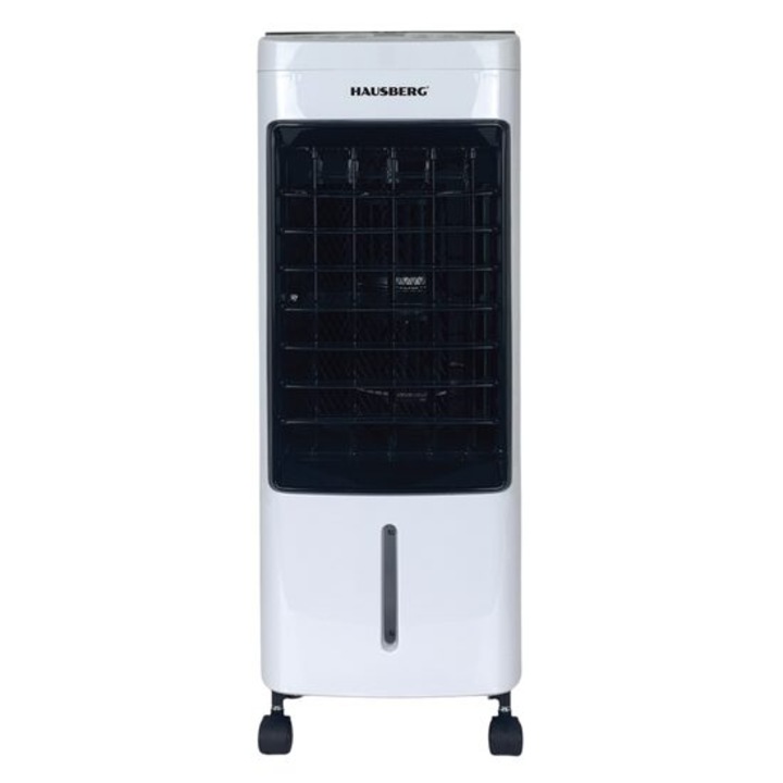 Ventilator cu racire si umidificare aer HB-5955 alb, 3 viteze, telecomanda si temporizator 12 ore, 4 l, portabil