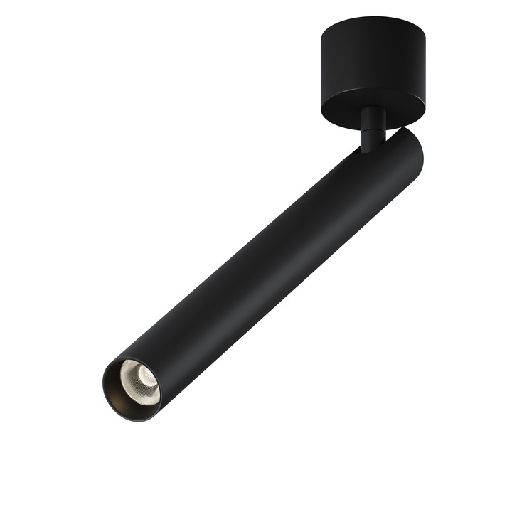 LED mennyezeti lámpa Maytoni Technical Focus T, fekete, LED 6W, 270lm 3000K