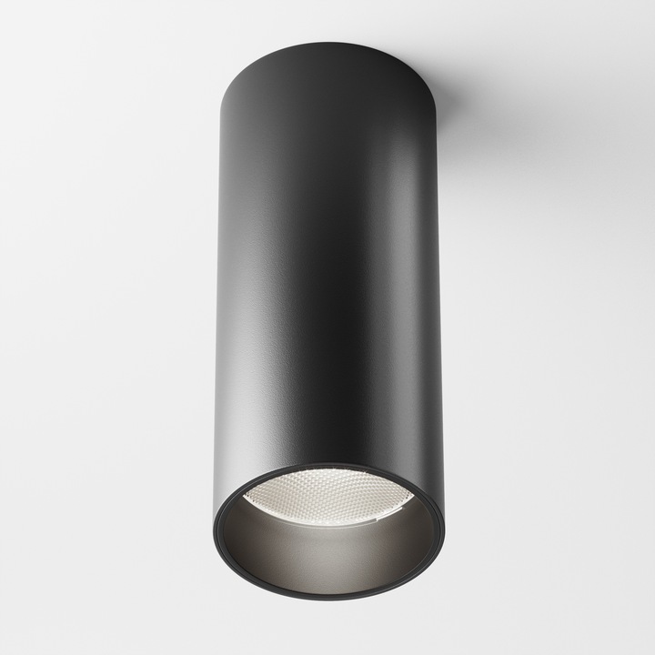 Lampa de tavan LED Maytoni Technical FOCUS LED, Negru, LED 12W 900lm 4000K