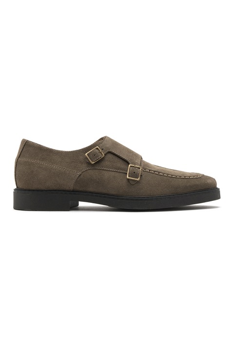 RYŁKO, Pantofi de piele intoarsa Alfie, Kaki