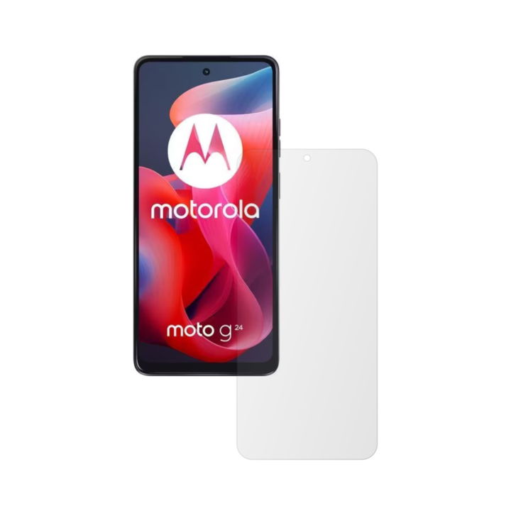 Комплект от 2X iSkinz матово защитно фолио за екран за Motorola Moto G24 - удобно за калъфа, невидимо матово фолио Skinz, анти-пръстови отпечатъци, анти-рефлекс, лепило и гъвкав матов силикон