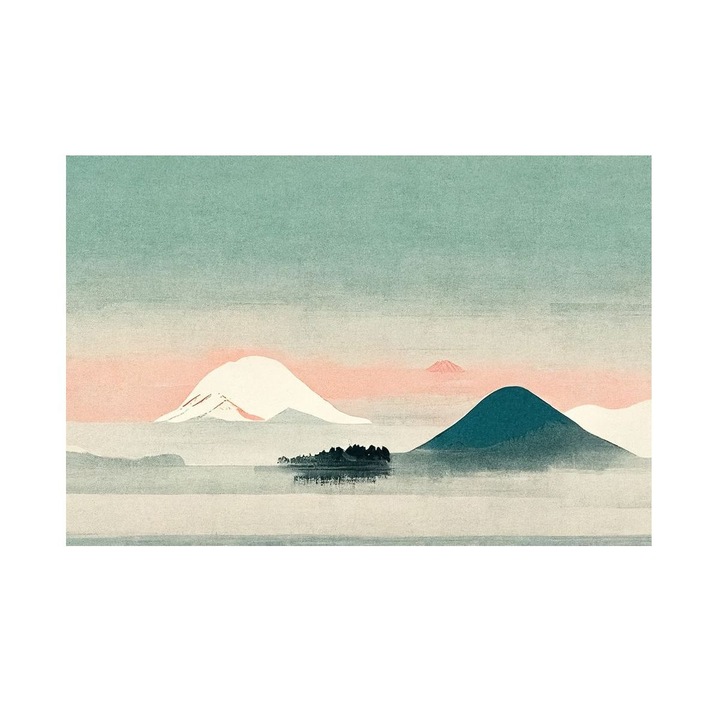 Tablou Minimalist, Muntele Linistit, MDF, 90x60 cm