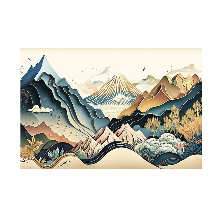 Tablou Peisaj, Muntii Uitarii, MDF, 90x60 cm