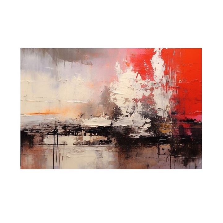 Tablou Abstract, Orasul Abstract, MDF, 90x60 cm