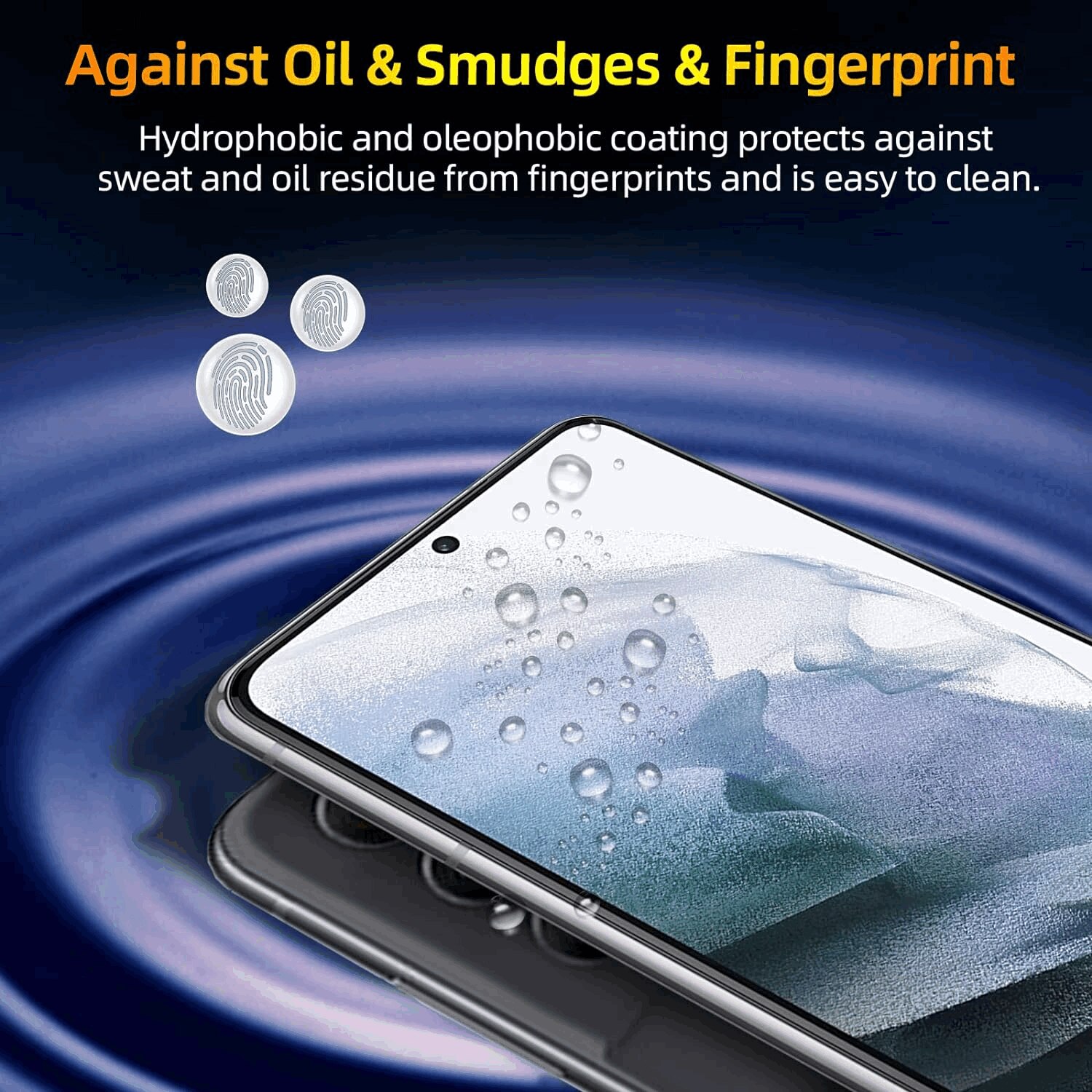 Pachet de 2 folii de protectie pentru Samsung Galaxy S21FE 5G, duritate 9H, folie de sticla, protectie ecran ultra-HD rezistenta la zgarieturi, anti-bule, Oduio