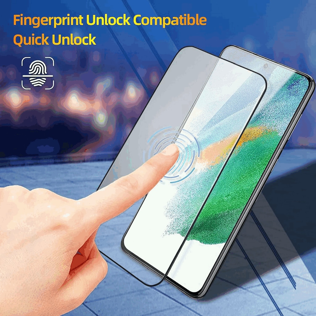 Pachet de 2 folii de protectie pentru Samsung Galaxy S21FE 5G, duritate 9H, folie de sticla, protectie ecran ultra-HD rezistenta la zgarieturi, anti-bule, Oduio