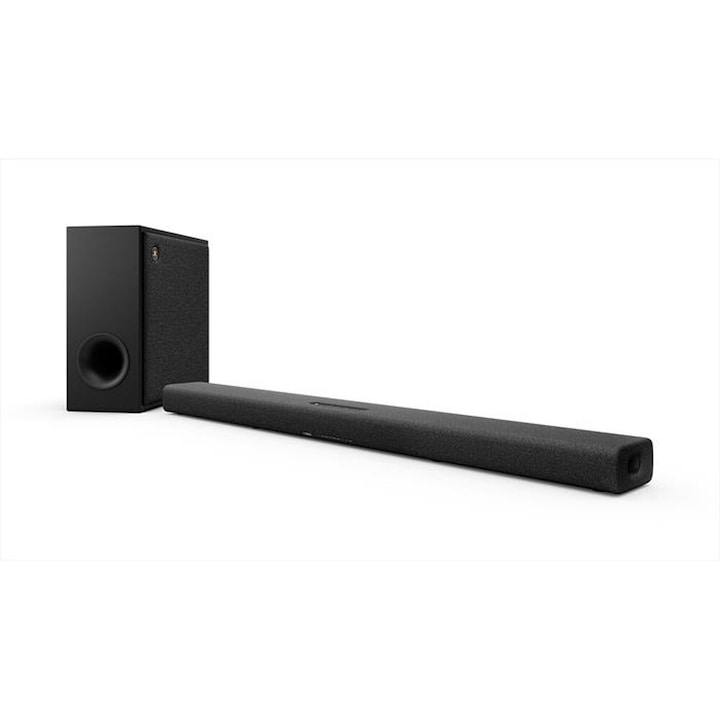 Soundbar Yamaha True X-Bar, Subwoofer, SR-X50ACGY, Dolby Atmos, HDMI EARC, AirPlay 2, Spotify Connect, WLAN, Bluetooth 5.0, Gri Carbon