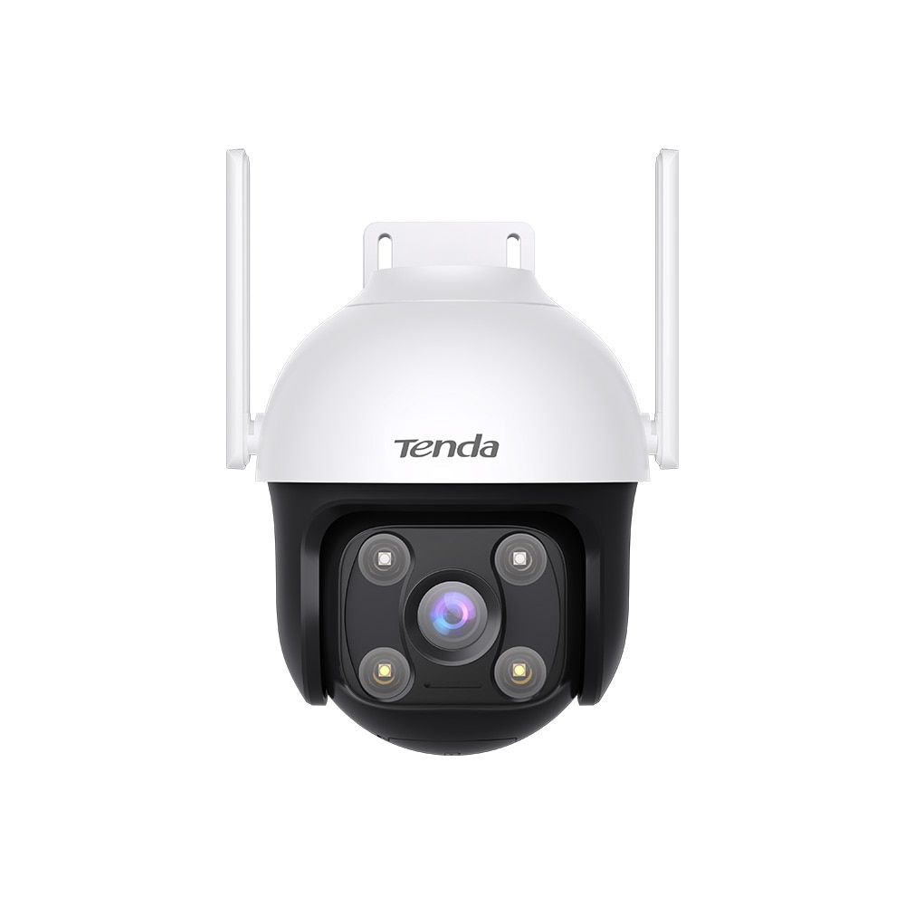 Camera IP exterior, Tenda, CH7-WCA, 4MP (2560x1440), Wi-Fi 2.4GHz, Pan-Tilt, acoperire 360° orizontal/137° vertical, lentila 4mm, viziune nocturna color, LED-uri IR 30m, AI detecti