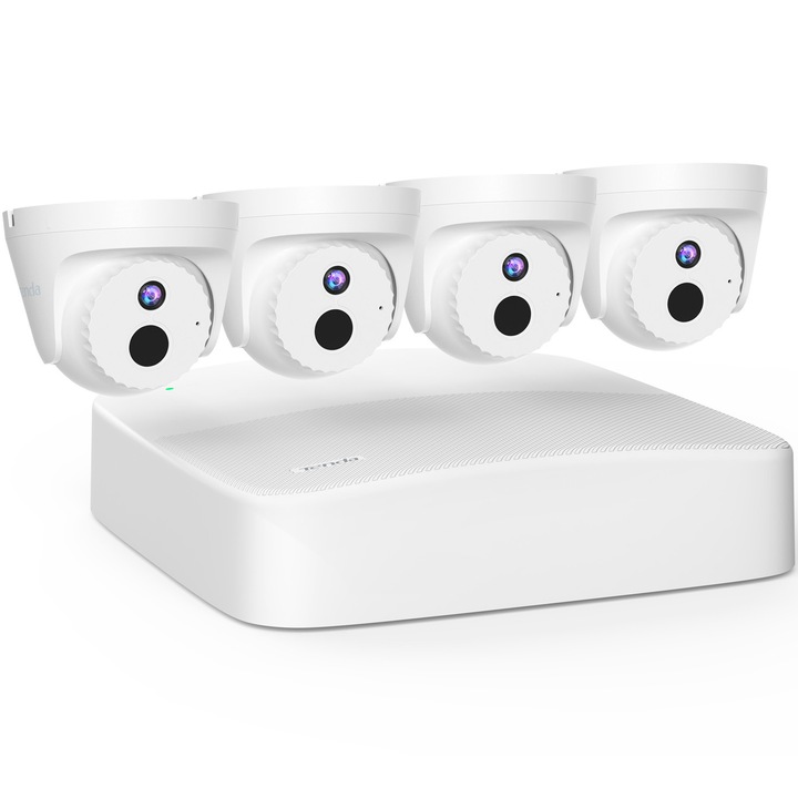 Комплект за вътрешно видеонаблюдение, PoE+ NVR с 4 2K камери