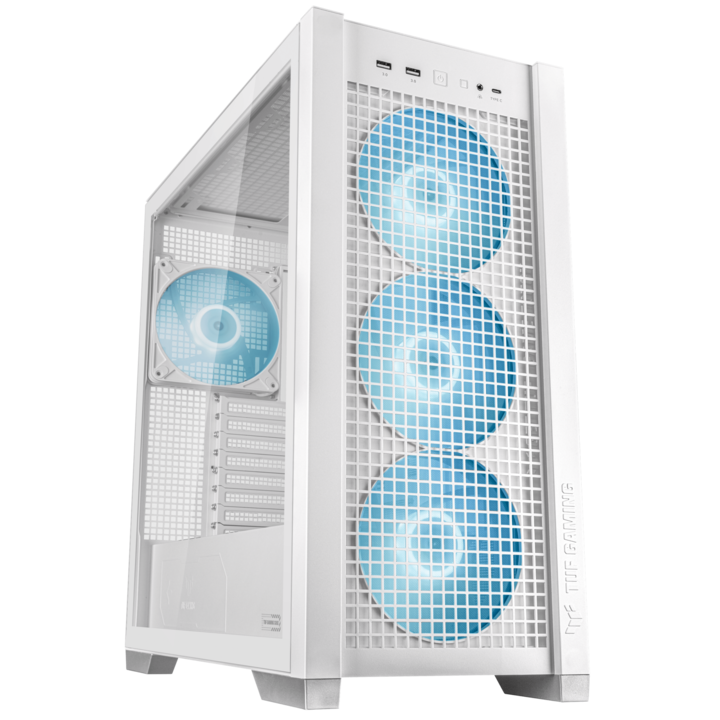 Компютърна кутия за ASUS TUF Gaming GT302 ARGB, Бял