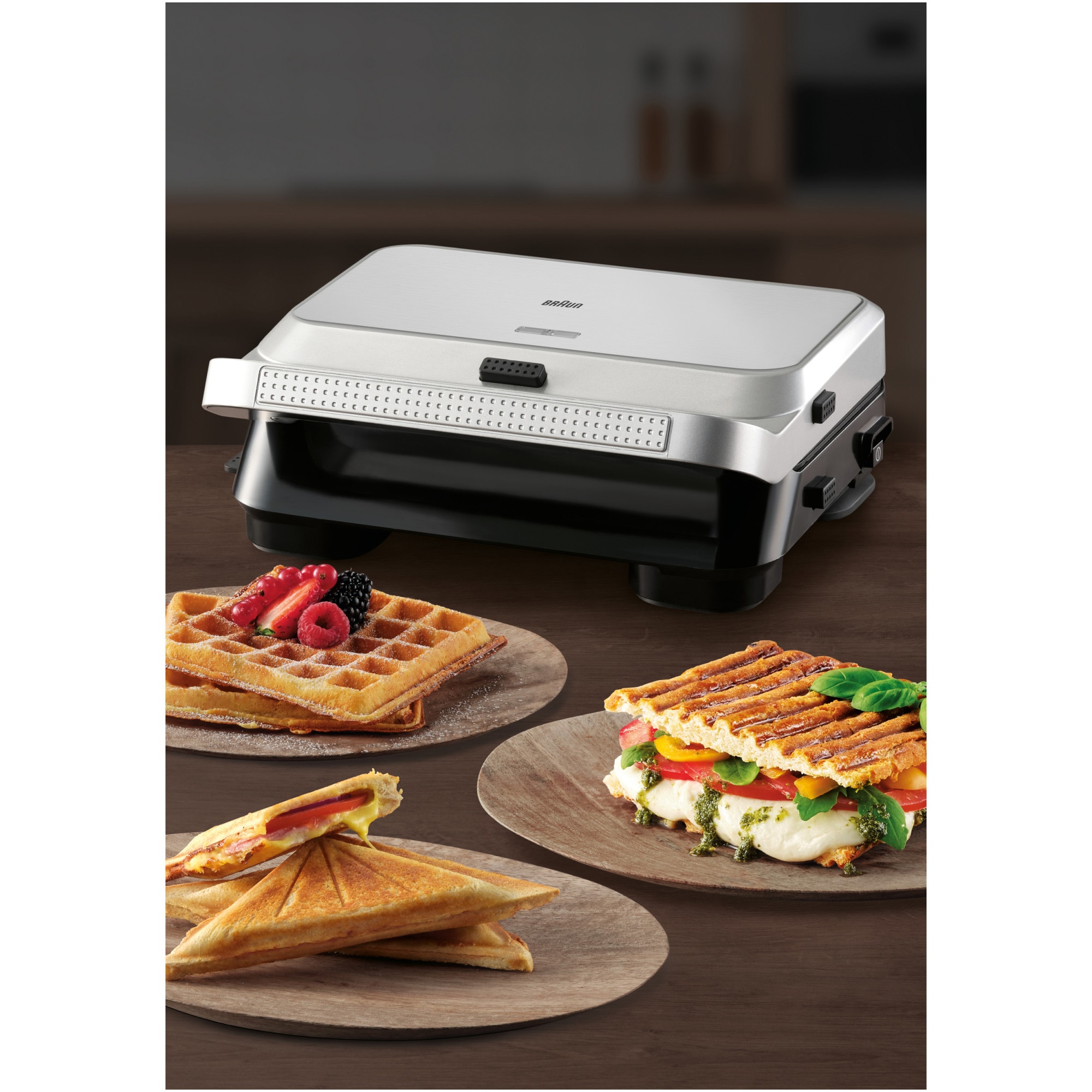 Sandwich Maker Braun SM5038 - 2 Triangoli, Antiaderente, 800W - Foto 9